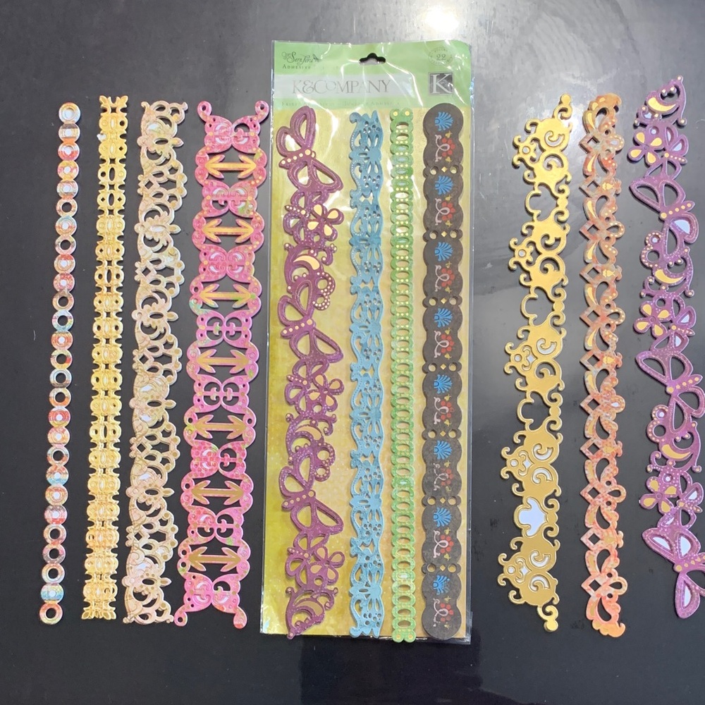 K & Company Decorative Border Stickers - Multicolor